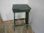 Industrial painted fir stool, 1950s