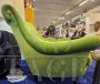 Pair of vintage green velvet armchairs