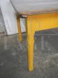 Vintage yellow lacquered kitchen table, 1960s