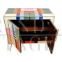 Design small sideboard with two doors in colored glass