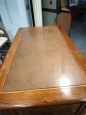 Antique 18th century Italian Lombard desk in inlaid walnut