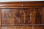 Antique Louis Philippe capuchin chest of drawers in walnut with briarwood drawers