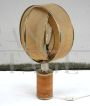 Vintage table lamp in parchment and bamboo Gabriella Crespi style