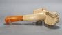 Vintage meerschaum pipe with bearded man carving