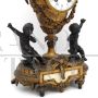 Antique Napoleon III gilt bronze clock - 19th century