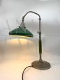 Large 1940s ministerial metal desk lamp