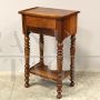 Antique Louis Philippe period bedside table or side table in walnut, 19th century