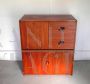 Modular cabinet in mahogany, Italian design from the 1960s