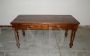 Antique rectangular kitchen table with two drawers