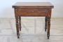 Antique extendable poplar kitchen table from the 19th century