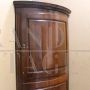 Antique rounded corner cupboard from the Louis XVI period, 18th century