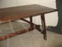 Antique style rustic table in solid spruce, 20th century