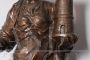 Large antique bronze sculpture depicting Saint Barbara, 19th century