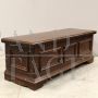 Antique wooden chest in walnut, Italy 18th century