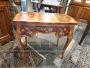 Italian antique style desk with rich floral inlay