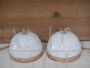 Pair of dome chandeliers by Pamio and Toso for Leucos from the 70s