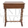 Antique walnut sewing table or dressing table