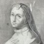 Antique drawing with Sister Virginia Centurione, founder of the Brignoline order