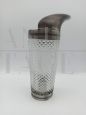 Vintage crystal and silver shaker, 1960s