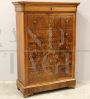 Antique Louis Philippe tallboy dresser in walnut, in 19th century