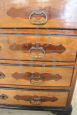 Antique Louis XIV baroque chest of drawers in walnut, 17th century