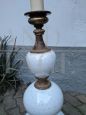 Vintage white ceramic floor lamp