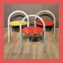 Set of 3 Clio folding chairs by Giorgio Cattelan for Cidue