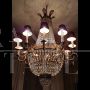 Maria Teresa hot air balloon chandelier with 18 lights in Bohemian crystal