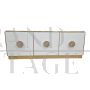 Design sideboard in white Murano glass, 1980s