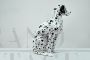 Vintage ceramic statue of a Dalmatian dog with puppy, Italy 1970s