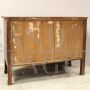 Antique Empire dresser in walnut with columns, 19th century Italy