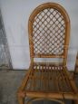 Pair of vintage 70s bamboo chairs