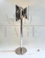 Design floor lamp attributable to Francois Monnet in steel    