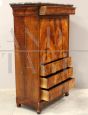 Antique Louis Philippe capuchin secretaire in walnut, 19th century