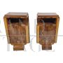 Pair of Italian Art Deco bedside tables from the 1930s - 1940s