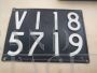 Vicenza Italian vintage car license plate