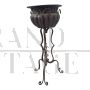 Antique wrought iron plant stand