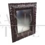 17th century mirror with richly carved wooden frame