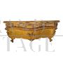 19th century French style low console in gilded wood      