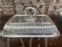 Old Sheffield Walker & Hall silver serving tray with cloche cover