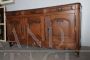 Antique Provencal sideboard in carved oak with 3 doors, 18th century   