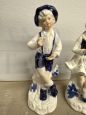 He and She, a pair of signed Capodimonte porcelain sculptures