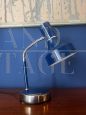 1970s desk lamp in blue lacquered metal