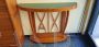 Mid-century console table designed by Paolo Buffa with green glass top, 1950s