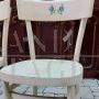 Set of 4 Sautto & Liberale chairs in pickled white beech