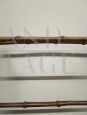 Antique turned walnut towel rack, Italy 19th century