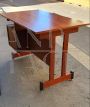 Vintage Italian teak desk with chest of drawers, 1960s