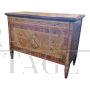 Lombard chest of drawers in antique Louis XVI style with musical inlays