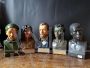 Set of 5 educational busts from the 1920s - 1930s depicting different ethnic groups