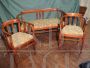 Art Nouveau sofa and armchairs, 1920s